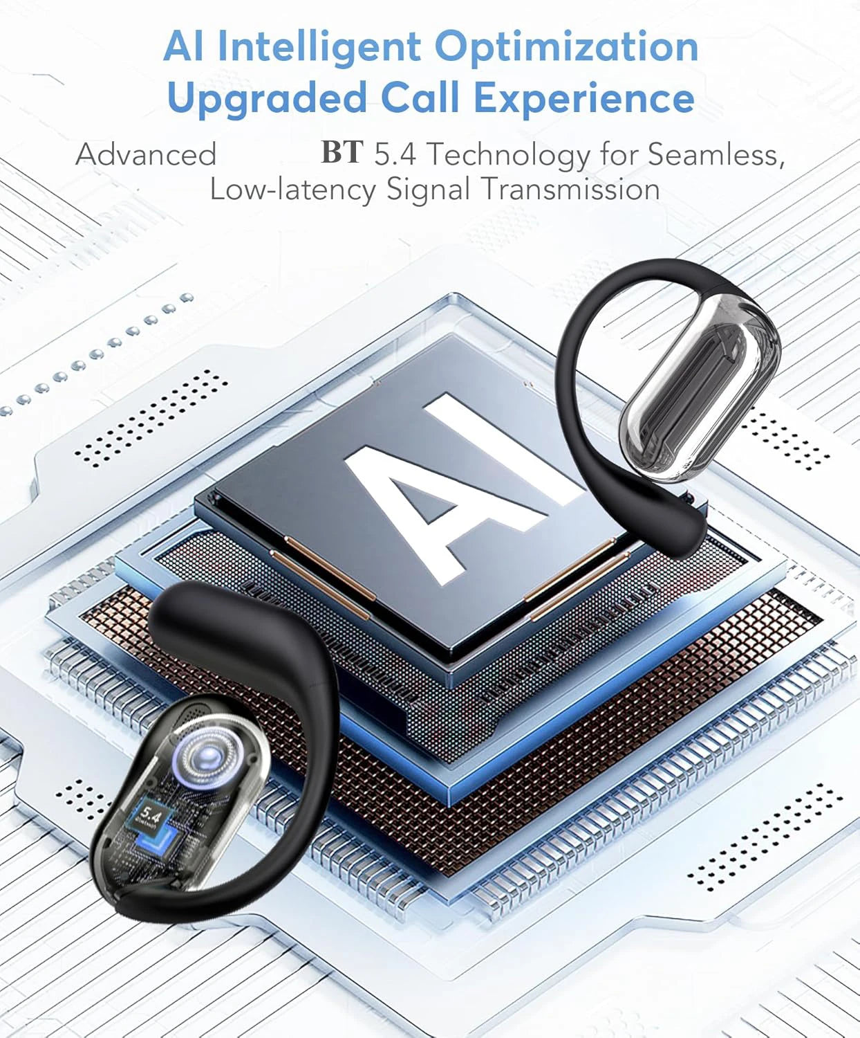 🔊 AI Smart Gadgetly Translator Earbuds