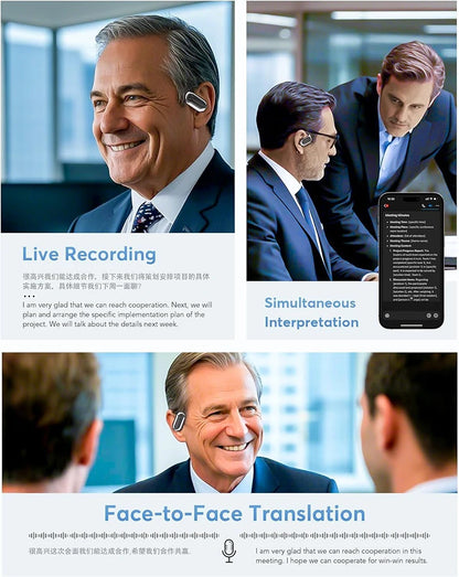 🔊 AI Smart Gadgetly Translator Earbuds